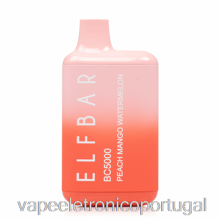 Vape Eletrônico Bc5000 0% Zero Nicotina Descartável Pêssego Manga Melancia